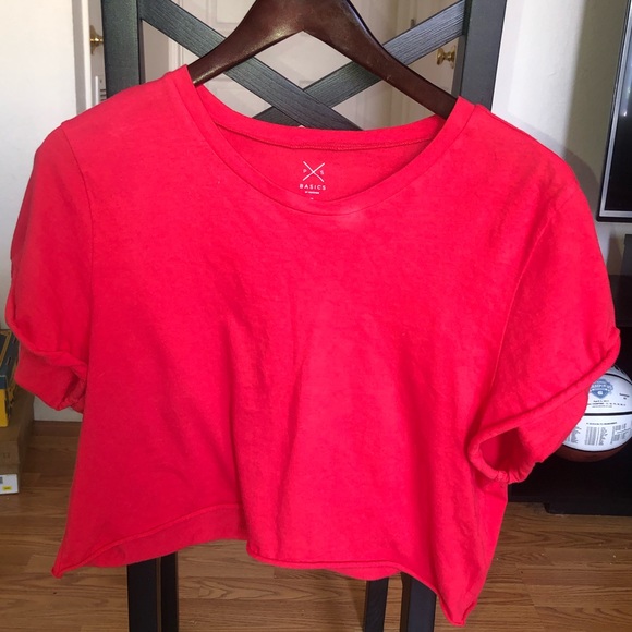 Pacsun red cropped tshirt - Picture 1 of 2